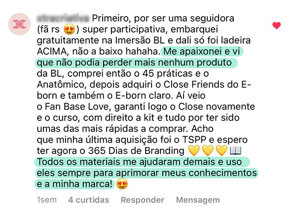 Depoimento de cliente 5 — 365 Dias de Branding